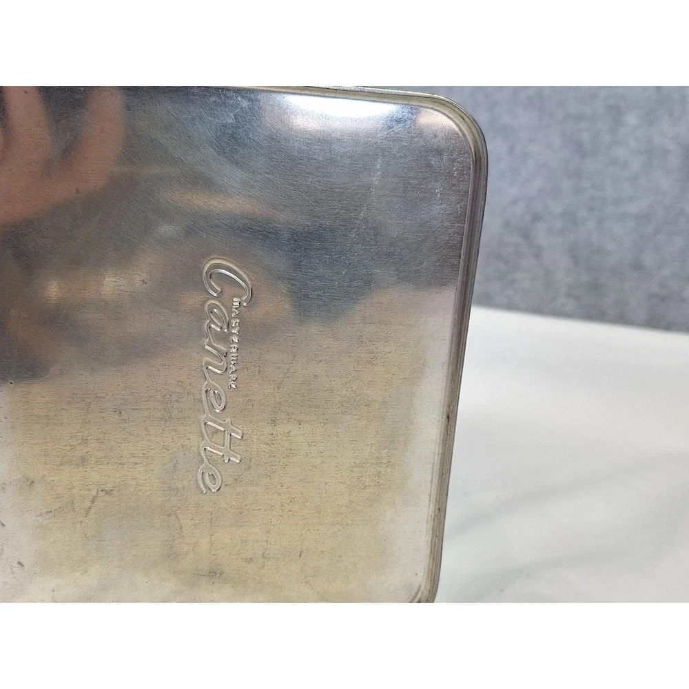 Vintage Masterware Canette Chrome Sugar Canister Mid Century Modern Kitchen Tin